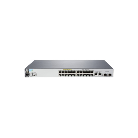 HPE Aruba 2530-24-PoE+ - Switch - Managed - 24 x 10 / 100 + 2 x Gigabit SFP + 2 x 10 / 100 / 1000 - desktop, rack-mountable, wall-mountable - PoE+ - 1
