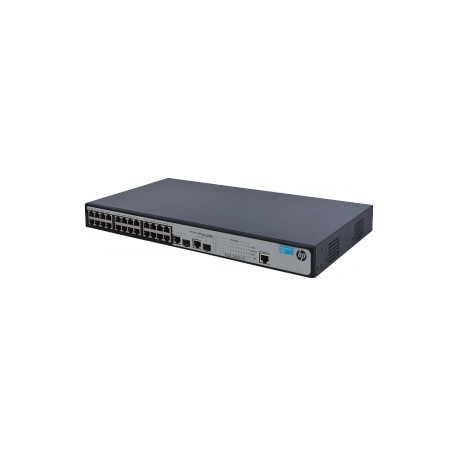 HPE 1910-24-PoE+ Switch - Switch - L3 - Managed - 24 x 10 / 100 (PoE+) + 2 x combo Gigabit SFP - rack-mountable - PoE+ - 3
