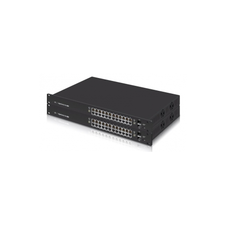 Ubiquiti EdgeSwitch 24 - Switch - L3 - Managed - 24 x 10 / 100 / 1000 (PoE+) + 2 x Gigabit SFP - rack-mountable - PoE+ - 2