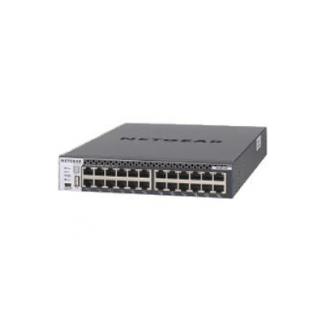 NETGEAR M4300-24X - Switch - L3 - Managed - 24 x 10 Gigabit Ethernet + 4 x shared 10 Gigabit SFP+ - front to back airflow - rack-mountable - 0