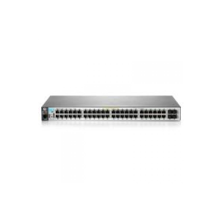 HPE Aruba 2530-48G-PoE+ - Switch - Managed - 48 x 10/100/1000 (PoE+) + 4 x Gigabit SFP - desktop, rack-mountable, wall-mountable - PoE+ - 0