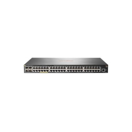 HPE Aruba 2930F 48G PoE+ 4SFP - Switch - L3 - Managed - 48 x 10 / 100 / 1000 (PoE+) + 4 x Gigabit SFP (uplink) - rack-mountable - PoE+ (370 W) - 0