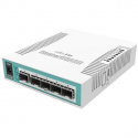 MikroTik RouterBOARD Cloud Router Switch CRS106-1C-5S - Switch - smart - 5 x Gigabit SFP + 1 x combo Gigabit SFP - desktop - PoE
