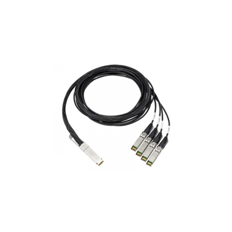 HPE Copper Cable - 100GBase direct attach cable - QSFP28 (M) to SFP28 (M) - 3 m - SFF-8665 - for Arista 7060; Cisco ONE Nexus 3232; FlexFabric 5950 32QSFP28; CX 8360; QFX Series QFX5200 - 0