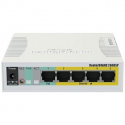 MikroTik RB260GS - Switch - Managed - 1 x 10/100/1000 (PoE) + 4 x 10/100/1000 + 1 x SFP - desktop