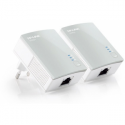 TP-Link TL-PA4010 KIT - V2 - Starter Kit - powerline adapter kit - HomePlug AV (HPAV), IEEE 1901 - wall-pluggable (pack of 2)