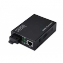 DIGITUS Professional DN-82121-1 - Fibre media converter - GigE - 10Base-T, 1000Base-LX, 100Base-TX, 1000Base-T - RJ-45 / SC single-mode - up to 10 km - 1310 nm