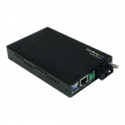 StarTech.com Gigabit Ethernet Single Mode Fiber Media Converter SC 40 km - 1000 Mbps (ET91000SM402) - Fibre media converter - GigE - 1000Base-LX, 1000Base-SX, 1000Base-T - RJ-45  /  SC single-mode - up to 40 km - 1310 nm - for P / N: ETCHS2U, SVA12M2NEUA, SVA12M5NA