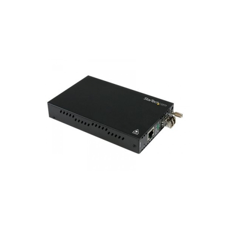 StarTech.com Multimode (MM) LC Fiber Media Converter with SFP - OAM Management - 802.3ah Compliant - Gigabit Ethernet - 550m - 850nm (ET91000LCOAM) - Fibre media converter - GigE - 1000Base-LX, 1000Base-SX, 1000Base-TX, 1000Base-T - RJ-45  /  LC multi-mode - up to 550 m - 850 nm - for P / N: SVA12M2NEUA, SVA12M5NA - 0