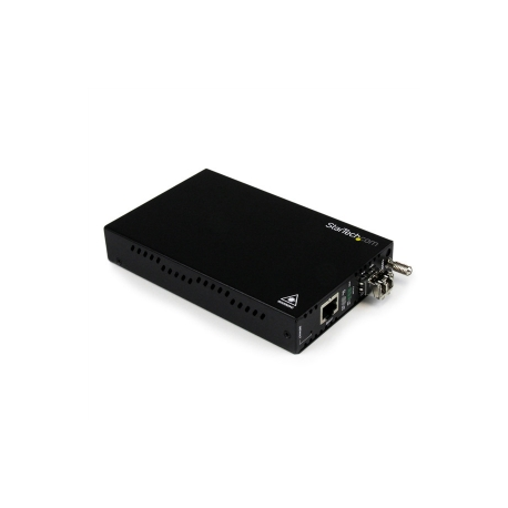 StarTech.com Multimode (MM) LC Fiber Media Converter with SFP - OAM Management - 802.3ah Compliant - Gigabit Ethernet - 550m - 850nm (ET91000LCOAM) - Fibre media converter - GigE - 1000Base-LX, 1000Base-SX, 1000Base-TX, 1000Base-T - RJ-45  /  LC multi-mode - up to 550 m - 850 nm - for P / N: SVA12M2NEUA, SVA12M5NA - 4