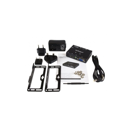 StarTech.com 2x1 VGA + HDMI to VGA Converter Switch w /  Priority Switching - Multi-format VGA and HDMI to VGA Selector - 1080p (VS221HD2VGA) - Video / audio switch - desktop - for P / N: SVA5N3NEUA - 7