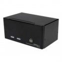 StarTech.com 2 Port Triple Monitor DVI USB KVM Switch with Audio & USB 2.0 Hub - Multi Monitor KVM - Dual Port KVM Switch (SV231TDVIUA) - KVM / audio / USB switch - 2 x KVM / audio / USB - 1 local user - desktop - for P / N: SVA12M2NEUA, SVA12M5NA