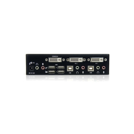 StarTech.com 2 Port DVI KVM Switch - USB DVI Dual Link - Hot-key & Audio Support - 2560x1600 @ 60Hz KVM Switch - KVM Video Switch (SV231DVIUAHR) - KVM  /  audio  /  USB switch - 2 x KVM  /  audio  /  USB - 1 local user - desktop - for P / N: IM12D1500P, SVA12M2NEUA, SVA12M5NA, USBDVI4N1A10, USBDVI4N1A6 - 2