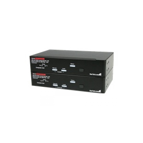 StarTech.com USB DVI KVM Console Extender w / Serial & Audio Over MM Fiber - 2km - Fiber DVI KVM Extender (SV565FXDUSA) - KVM / audio / serial extender - USB - up to 2 km - for P / N: IM12D1500P, SVA12M2NEUA, SVA12M5NA, USBDVI4N1A10, USBDVI4N1A6 - 0
