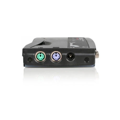 StarTech.com 4 Port Black PS / 2 KVM Switch Kit with Cables - 4 Port PS2 KVM Switch - KVM Switch with Cables - VGA KVM Switch (SV411K) - KVM switch - 4 x KVM port(s) - 1 local user - desktop - for P / N: SVECON6 - 4