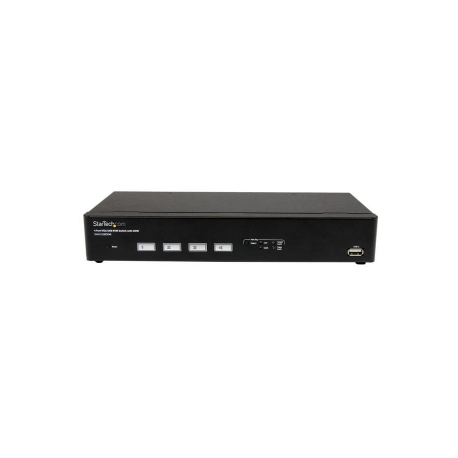 StarTech.com 4 Port Professional VGA USB KVM Switch with Hub - 1U Rack-mountable KVM Switch (SV431USB) - KVM switch - 4 x KVM port(s) - 1 local user - desktop - for P / N: SV431RACK, SVUSB2N1_10, SVUSB2N1_15, SVUSB2N1_6 - 1