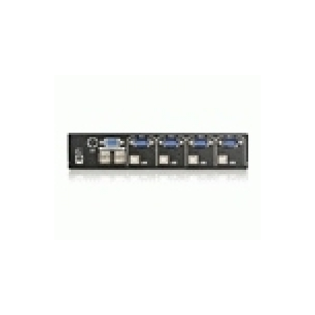 StarTech.com 4 Port Professional VGA USB KVM Switch with Hub - 1U Rack-mountable KVM Switch (SV431USB) - KVM switch - 4 x KVM port(s) - 1 local user - desktop - for P / N: SV431RACK, SVUSB2N1_10, SVUSB2N1_15, SVUSB2N1_6 - 6