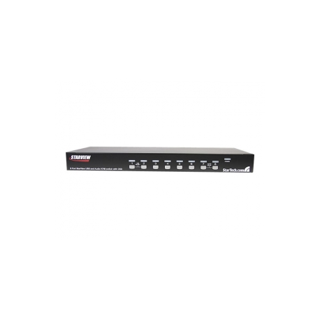 StarTech.com 8 Port VGA KVM Switch - 1U Rack Mount - USB VGA KVM Switch with Audio - 1920 x 1440 @60hz - KVM Video Switch (SV831DUSBAU) - KVM  /  audio switch - 8 x KVM  /  audio - 1 local user - desktop - for P / N: RK3236BKF, RK4236BKB, RK4242BK24, RK4242BK30, RKCONS1701, RKCONS17HD, RKQMCAB12V2 - 0