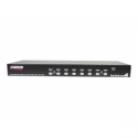 StarTech.com 8 Port VGA KVM Switch - 1U Rack Mount - USB VGA KVM Switch with Audio - 1920 x 1440 @60hz - KVM Video Switch (SV831DUSBAU) - KVM / audio switch - 8 x KVM / audio - 1 local user - desktop - for P / N: RK3236BKF, RK4236BKB, RK4242BK24, RK4242BK30, RKCONS1701, RKCONS17HD, RKQMCAB12V2