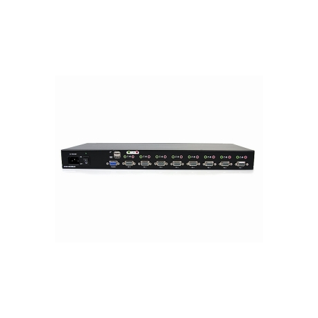 StarTech.com 8 Port VGA KVM Switch - 1U Rack Mount - USB VGA KVM Switch with Audio - 1920 x 1440 @60hz - KVM Video Switch (SV831DUSBAU) - KVM  /  audio switch - 8 x KVM  /  audio - 1 local user - desktop - for P / N: RK3236BKF, RK4236BKB, RK4242BK24, RK4242BK30, RKCONS1701, RKCONS17HD, RKQMCAB12V2 - 2