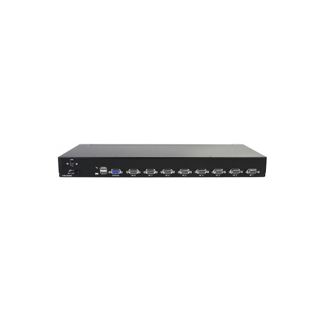 StarTech.com 8-Port USB KVM Swith with OSD - TAA Compliant - 1U Rack Mountable VGA KVM Switch (SV831DUSBU) - KVM switch - 8 x KVM port(s) - 1 local user - desktop - for P / N: RK3236BKF, RKCONS1701, RKCONS17HD, RKCONS1901, RKCONS1908K, RKCONS1916K, RKQMCAB12V2 - 2