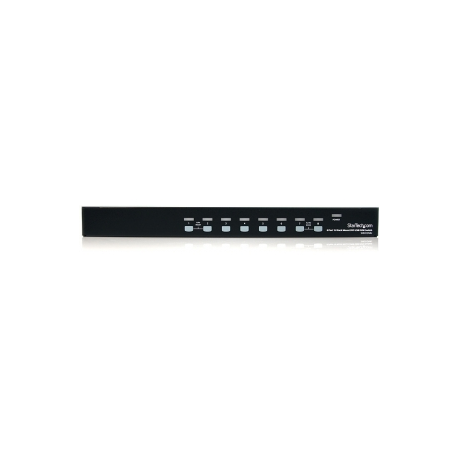 StarTech.com 8 Port 1U Rackmount DVI USB KVM Switch - USB DVI KVM Switch - DVI KVM Switch - USB KVM Switch (SV831DVIU) - KVM switch - 8 x KVM port(s) - 1 local user - rack-mountable - for P / N: RK2433BKM, RK2537BKM, RK3236BKF, RK4236BKB, RK4242BK24, RK4242BK30, RKQMCAB12V2 - 1