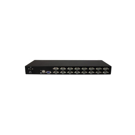 StarTech.com 16 Port Rackmount USB KVM Switch Kit with OSD and Cables - 1U (SV1631DUSBUK) - KVM switch - 16 x KVM port(s) - 1 local user - desktop - for P / N: RK2537BKM, RK3236BKF, RK4236BKB, RK4242BK24, RK4242BK30, RKCONS1701, RKCONS17HD - 2