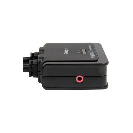 StarTech.com 2 Port USB HDMI Cable KVM Switch with Audio and Remote Switch - USB Powered KVM with HDMI - Dual Port HDMI KVM Switch (SV211HDUA) - KVM  /  audio switch - 2 x KVM  /  audio - 1 local user - desktop - 4