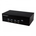 StarTech.com 4 Port VGA KVM Switch - Dual VGA - Hot-key & Audio Support - 1920x1200 KVM Switch - KVM Video Switch (SV431DVGAU2A) - KVM / audio / USB switch - 4 x KVM / audio / USB - 1 local user - desktop - for P / N: SV431RACK, SVA12M2NEUA, SVA12M5NA