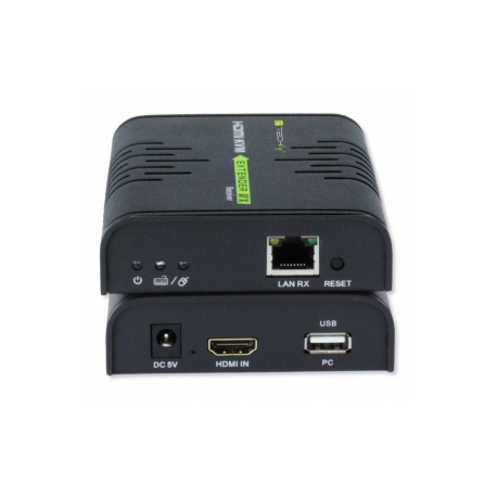 techly HDMI KVM Extender over Network Cable - Transmitter and receiver - KVM / audio extender - GigE - 10Base-T, 100Base-TX, 1000Base-T - up to 120 m - 0