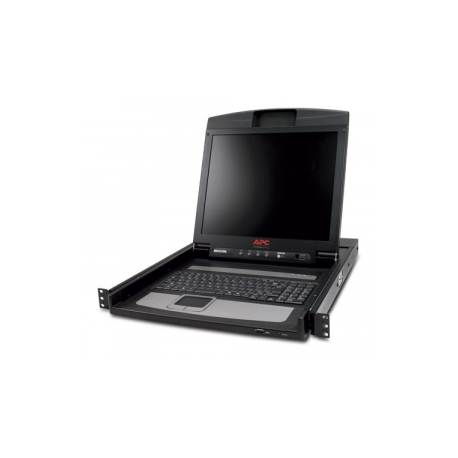 APC LCD Console - KVM console - 17" - rack-mountable - 1280 x 1024 @ 75 Hz - black - 1U - for P / N: AR3103, AR3103SP, AR3106SP, SRT1000RMXLI, SRT1000RMXLI-NC, SRT5KRMXLW-TW - 0