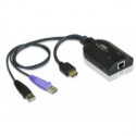 ATEN KA7168 - Keyboard  /  video  /  mouse (KVM) adapter - USB, HDMI (M) to RJ-45 (F)