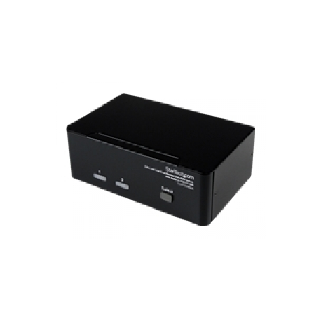 StarTech.com 2 Port KVM Switch - DVI and VGA w /  Audio and USB 2.0 Hub - Dual Monitor  /  Display  /  Screen KVM Switch - DVI VGA (SV231DDVDUA) - KVM  /  audio  /  USB switch - 2 x KVM  /  audio  /  USB - 1 local user - desktop - for P / N: IM12D1500P, SVA12M2NEUA, SVA12M5NA, USBDVI4N1A6, USBVGA4N1A10, USBVGA4N1A6 - 0
