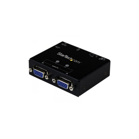 StarTech.com 2-Port VGA Auto Switch Box w /  Priority Switching and EDID Copy - Monitor switch - 2 x VGA - 2 local users - desktop - for P / N: SVA5N3NEUA - 0