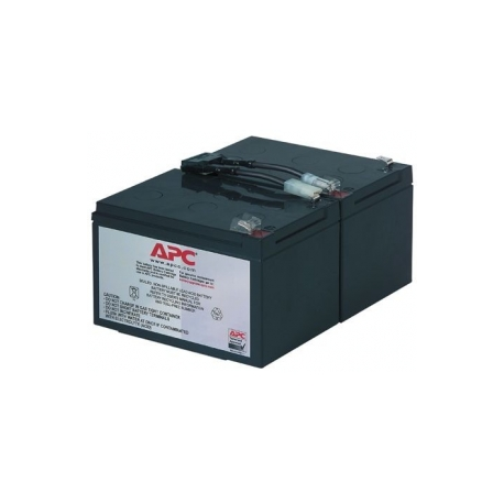 APC Replacement Battery Cartridge #6 - UPS battery - 1 x battery - Lead Acid - black - for P / N: SMC1500IC, SMT1000I-AR, SMT1000IC, SUA1000ICH-45, SUA1000I-IN, SUA1000J3W, SUA1500J3W - 0