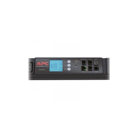 APC Metered Rack PDU - Power distribution unit (rack-mountable) - AC 400 V - 3-phase - Ethernet, RS-232, USB - input: IEC 60309 32A - output connectors: 42 - 0U - black - for P / N: AR3103SP, AR3106SP, SRT1000RMXLI, SRT1000RMXLI-NC, SRT10RMXLIX806, SRT5KRMXLW-TW - 2