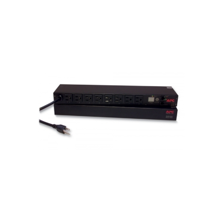 APC Switched Rack PDU - Power distribution strip (rack-mountable) - AC 120 V - Ethernet 10 / 100 - input: NEMA 5-15 - output connectors: 8 (NEMA 5-15) - 1U - 19" - black - for P / N: AR3100, SU3000RMNET-1EW, SUM3000RMXL2U, SUM3000RMXL2U-TU, SURTA3000XL, SURTA3000XL-TU - 0
