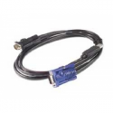APC - Keyboard  /  video  /  mouse (KVM) cable - USB, HD-15 (VGA) to HD-15 (VGA) - 1.83 m - for P / N: AP5201, AP5202, AP5808, AP5816, KVM1116R