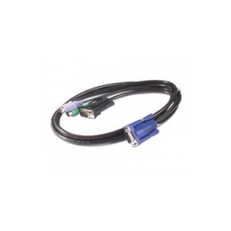 APC - Keyboard / video / mouse (KVM) cable - HD-15 (VGA) (M) to PS / 2, HD-15 (VGA) (M) - 1.83 m - for P / N: AP5201, AP5202, AP5808, AP5816, KVM1116R - 0
