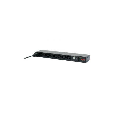 APC Switched Rack PDU - Power distribution unit (rack-mountable) - AC 208-230 V - Ethernet, RS-232 - input: IEC 60320 C20 - output connectors: 8 (IEC 60320 C13) - 1U - 2.4 m cord - for P / N: SMTL1000RMI2UC, SMX1000C, SMX1500RM2UC, SMX1500RM2UCNC, SMX750C, SMX750CNC - 1