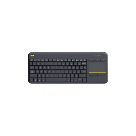 Logitech Wireless Touch Keyboard K400 Plus - Keyboard - wireless - 2.4 GHz - Nordic - black - 0