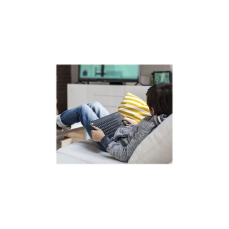 Logitech Wireless Touch Keyboard K400 Plus - Keyboard - wireless - 2.4 GHz - Nordic - black - 8