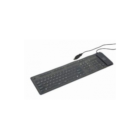 Gembird KB-109F-B - Keyboard - PS / 2, USB - US - black - 0