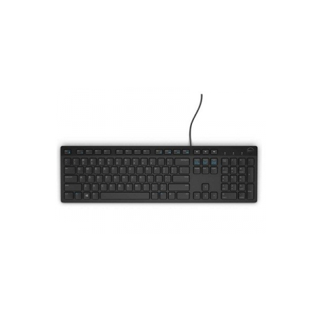 Dell KB216 - Keyboard - USB - QWERTY - Estonian - black - for Inspiron 17R 57XX, 17R 7720; Latitude D630; OptiPlex 50XX, 5250, 90XX; XPS One 27XX - 0
