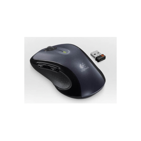 Logitech M510 - Mouse - right-handed - laser - 5 buttons - wireless - 2.4 GHz - USB wireless receiver - black - 4