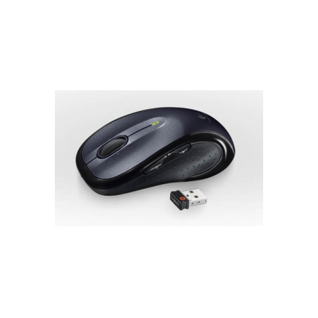 Logitech M510 - Mouse - right-handed - laser - 5 buttons - wireless - 2.4 GHz - USB wireless receiver - black - 6