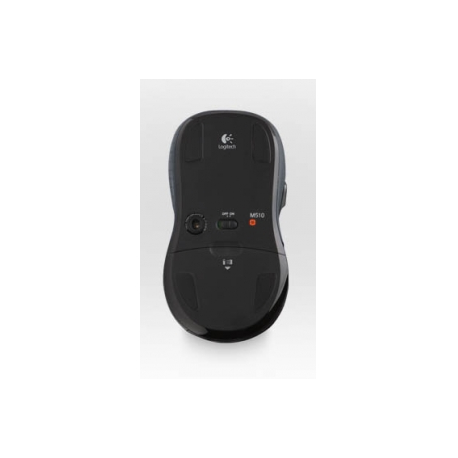 Logitech M510 - Mouse - right-handed - laser - 5 buttons - wireless - 2.4 GHz - USB wireless receiver - black - 8