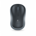 Logitech M185 - Mouse - optical - wireless - 2.4 GHz - USB wireless receiver - grey