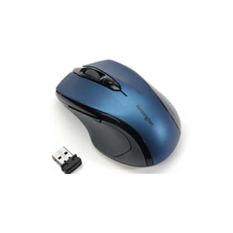 Kensington Pro Fit Mid-Size - Mouse - right-handed - optical - wireless - 2.4 GHz - USB wireless receiver - sapphire blue - 0