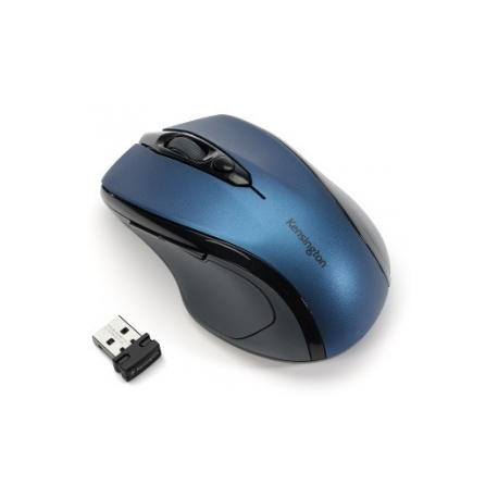 Kensington Pro Fit Mid-Size - Mouse - right-handed - optical - wireless - 2.4 GHz - USB wireless receiver - sapphire blue - 5